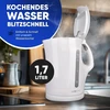 Clatronic® virdulys | virdulys | virdulys | 1.7 l virdulys su automatiniu ir rankiniu išjungimu | nuimamas kalkių filtras | maks. 2200 w | virdulys | wk 3819 baltas