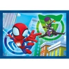 Clementoni - 21528 - supercolour dėlionė 4 in 1 - Marvel Spidey and His Amazing Friends - dėlionė 12, 16, 20, 24 dalys nuo 3 metų, spalvinga vaikiška dėlionė su specialiu švytėjimu ir spalva