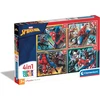Clementoni Supercolour Dėlionė 4in1 Marvel Spiderman (3+ metai)