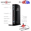 Club 3d Csv 1460 Usb 3.0 dviguba 4k 60hz doko stotis, juoda