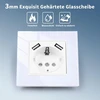 Cnbingo schuko lizdas su usb 16 a lizdas su įstatomu gnybtu crystal įleidžiamas lizdas - vienas usb lizdas baltas - 1 skyriaus sieninis lizdas su stikliniu rėmeliu