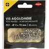 Cogex 85202 screws agglomère pz pozidriv auksinis 1 x 3 x 15 mm, 45 vnt. rinkinys