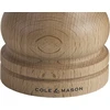 Cole & Mason Beech Capstan Ha0424p pipirų malūnėlis, natūrali buko mediena, 120 mm Precision+. Rinkinyje yra 1 x pipirų malūnėlis