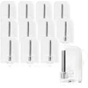 Com-four® 12 x lipnios užuolaidų kabliukai užuolaidų strypams, užuolaidų strypai, lipnūs kabliukai langams, langų kabliukai, skaidrūs