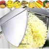 Com-four® bulvių trintuvas pagamintas iš nerūdijančio plieno, galima plauti indaplovėje, spaetzle presas, spagečių ledų presas, bulvių grūstuvas (nerūdijantis plienas, ergonomiška rankena)