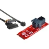 Computer District - adapteris / konverteris U2 (68 kontaktų Sff-8639) į M2 Pcie M Key (mini Sas Sff-8643) + 1 m ilgio kabelis Sff 8643 į U.2 Sff8639