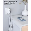 Conmdex usb c ilginamasis kabelis nuo vyriško iki moteriško usb 3.2 duomenų įkrovimo kabelis 5 gbps, 20v5a/100w palaiko 4k vaizdo/garso ilginamąjį kabelį, suderinamas su m1 m2 macbok, galaxy s23/22, pad mini 6
