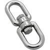 Constrabo Sukutis Nerūdijantis Plienas Aisi 316 V4a (akis/akis) M10 | Bl 3500 kg, 10 mm | Virvės suktukas bokso kriaušei, grilio suktukas, kabančiai kėdei, gėlių vazonui, grandinės suktukas, suktuko grandis, suktukas, dvigubas