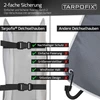Contifix traukos strypo uždangalas, pilkas