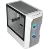 Cooler Master Td300 Mesh Baltas Pc korpusas - Mini Tower, skirtas Micro-atx ir Mini-itx, didelio oro srauto korpusas, 2 x 120 mm Argb ventiliatoriai, grūdinto stiklo šoninis skydelis, nuimamas dangtis, Argb/pwm valdiklis