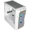 Cooler Master Td300 Mesh Baltas Pc korpusas - Mini Tower, skirtas Micro-atx ir Mini-itx, didelio oro srauto korpusas, 2 x 120 mm Argb ventiliatoriai, grūdinto stiklo šoninis skydelis, nuimamas dangtis, Argb/pwm valdiklis