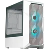Cooler Master Td300 Mesh Baltas Pc korpusas - Mini Tower, skirtas Micro-atx ir Mini-itx, didelio oro srauto korpusas, 2 x 120 mm Argb ventiliatoriai, grūdinto stiklo šoninis skydelis, nuimamas dangtis, Argb/pwm valdiklis
