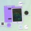 Coolzon 10 colių lcd rašymo lenta, lcd rašymo lenta vaikams su nemokamu animacinių gyvūnų lipduku, spalvinga piešimo lenta, magiška lenta vaikams piešimui, eskizams ir atmintinių sąrašams, violetinė