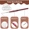 Coopay nėrimo vąšelių rinkinys, 1.0 mm, 1.25 mm, 1.5 mm, 1.75 mm nėrimo vąšeliai su ilgesne rankena, 4 dalių lcae nėrimo vąšelių rinkinys pradedantiesiems, mini nėrimo vąšeliai nėriniams, mažas dydis