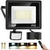 Cotledl 50 W led prožektorius su judesio davikliu lauke, 4500 lm pritemdomas lauko prožektorius su nuotoliniu valdymu, ip66 vandeniui atsparus priekinis žibintas šiltai balta neutrali balta šalta balta led prožektorius sodui