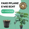 Craffancy Dirbtinė Monstera, 75 cm, 18 šakų, su vazonu