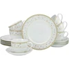 Creatable, 17527, emilia serija (new bone china), 18 dalių indų rinkinys, porcelianinis kavos servizas, galima plauti indaplovėje ir naudoti mikrobangų krosnelėje, kokybiška gamyba