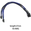 Create idea Pcie maitinimo kabelio adapteris, dvigubas mini 6 kontaktų į 8 kontaktų kištukas, suderinamas su Mac Pro vaizdo plokšte, 18 Awg