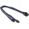 Create idea Pcie maitinimo kabelio adapteris, dvigubas mini 6 kontaktų į 8 kontaktų kištukas, suderinamas su Mac Pro vaizdo plokšte, 18 Awg