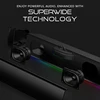 Kompiuterio kolonėlės Creative Sound Blaster Gs3 (balta) kompaktiška žaidimų garso juosta su Rgb ir Superwide technologija, maitinama Usb, Bluetooth 5.4, ausinių išvestis, skirta Pc ir Mac