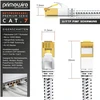 Csl - 0,25 m, 25 cm, Cat 7 tinklo kabelis, plokščias, 10 Gbits - medvilninis apvalkalas, Lan kabelis, patch kabelis, duomenų kabelis - Cat.7 Gigabit Rj45 Ethernet kabelis - 10000 Mbits greitis - plokščias kabelis - instaliacinis kabelis