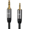 Csl 1,5 m jack kabelis 2,5 mm į 3,5 mm audio adapterio kabelis audio 2,5 mm jack kištukas į 3,5 mm jack kištuką perfect fit full metal plug paauksuoti kontaktai