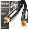 Csl - 7.5 m Hq Platinum Toslink optinis skaitmeninis kabelis S Pdif audio kabelis - aliuminio jungtis paauksuoti kontaktai nailono danga - šviesolaidinis kabelis