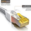 Csl cat 7 tinklo kabelis, gigabitinis, ethernet, lan kabelis, pimf ekranavimas su rj 45 jungtimi, jungiklis, maršrutizatorius, modemo prieigos taškas, baltas