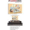 Cuadros Cámara Nike Sb Skateboard 3 dalių sieninis plakatas modernus svetainės miegamojo kambarys šlepetės (97x62cm)