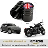 Customprivé Juodas Union Jack aliumininiai universalūs motociklų triračių keturračių motorolerių automobilių ventilių dangteliai