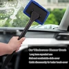 Cutiolly automobilinis stiklų valiklis, automobilio stiklų valiklis, teleskopinis stiklų valiklis viduje, stiklų valiklis automobilio salonui, langų valiklis automobiliui su 4 plaunamais mikropluošto padeliais