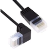 Cy 0.5m itin plonas cat6 ethernet kabelis rj45 žemyn kampu utp tinklo kabelis patch kabelis 90 laipsnių cat6a lan nešiojamam