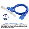 Cy -cable vidinis dviejų portų usb 3.0 moteriškas kabelis, skirtas montuoti į motininę plokštę 20 kontaktų panelės kabelis