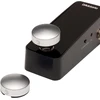 D'addario Accessories Xpnd Footswitch Topper gitaros pedalams - mygtukų dangteliai gitaros efektų pedalams - sidabriniai, 2 vnt.
