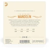 D'addario Ej74-3d Phosphor Bronze 11-40 mandolinos stygos, medium