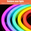 Dajasd led debesies neoninis ženklas, led debesies neoninis ženklas su maitinimu baterijomis arba usb, led ženklas, led žaidimų kambario dekoracija svetainei, vaikų kambariui, barui, žaidimų kambariui, vakarėliui - vaivorykštė
