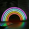 Dajasd led debesies neoninis ženklas, led debesies neoninis ženklas su maitinimu baterijomis arba usb, led ženklas, led žaidimų kambario dekoracija svetainei, vaikų kambariui, barui, žaidimų kambariui, vakarėliui - vaivorykštė