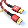 Dbilida 16k Displayport 2.1/2.0 kabelis 5 m, Dp kabelis 2.1 16k@60hz, 8k@120hz, 4k@240hz/165hz/144hz, 2k@360hz, 80gbps, Hdr, Dsc1.2a, G-sync/free-sync žaidimų monitoriui, vaizdo plokštei, Pc