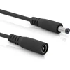 Dc prailginimo laidas 5.5x2.1mm, 2m, juodas