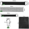 Dd Hammocks 4 sūpynių tvirtinimo elementų rinkinys, 2 vnt. 150 cm x 2,5 cm hamako tvirtinimo elementai, 2 vnt. 28 cm x 3,8 cm geležiniai kabliai, sūpynių priedai, hamako virvė su laikymo krepšiu, išorinis veltinio paminkštinimas