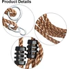 Dd Hammocks Sūpynių tvirtinimo dirželiai, 2 vnt., 1,8 m reguliuojamos sūpynių virvės, pakabinamos kėdės tvirtinimas su nerūdijančio plieno karabinais, skirtas žaidimų aikštelės sūpynėms, hamakams, jogai, vidaus, lauko