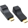 Ddmall Hdmi ilgintuvas per vieną Cat6/cat7 kabelį, mini dydis, maitinimas per Usb, Poc, Full Hd 1080p, be latentijos, be signalo praradimo, Hdmi siųstuvo ir imtuvo rinkinys (he-15)