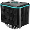 DeepCool Icesleet G6 Stealth šilumos vamzdelis, padengtas juodu nikeliu, 6 tiesioginio kontakto su itin tyliu 140 mm ventiliatoriumi, Premium Cpu oro aušintuvas, suderinamas su Lga 1700 ir Am5