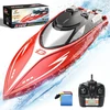 Deerc H120 nuotoliniu būdu valdomas baseino ežero kateris 2.4ghz 20+ Mph vaikams ir suaugusiems su 2 įkraunamomis baterijomis, žemos baterijos įspėjimu, apsauga nuo apvirtimo