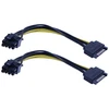 Default Sata į 8-pin (6+2) Pci-express vaizdo plokštės maitinimo adapterio kabelis