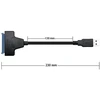 Default Usb 3.0 į Sata adapterio laidas 2.5" Hdd Ssd