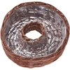 Dehner pintas krepšelis su folija sodinimui, aukštis 12 cm, skersmuo 40 cm, rudas vytelis
