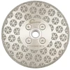 Deimantinis pjovimo diskas 125 mm galvanizuoti pjūklo diskai - dvipusis, skirtas granito, marmuro, keramikos, porceliano, akmens masės plytelių, kvarco pjovimui ir šlifavimui, M14 sriegis Sanleetek