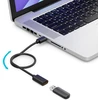 Deleycon 0,5 m Usb 2.0 didelės spartos trumpas prailginimo laidas Usb A kištukas į Usb A lizdą - juodas