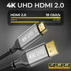 Deleycon 1 m 4k Displayport į Hdmi kabelis (skirtas Hdmi Monitoriui/tv/projektoriui) 4k@60hz, 1080p Wqhd @165hz 144hz 120hz 60hz - Dp kištukas į Hdmi kištuko adapterį Dp kompiuterio vaizdo plokštei, skirtas žaidimų kompiuteriui
